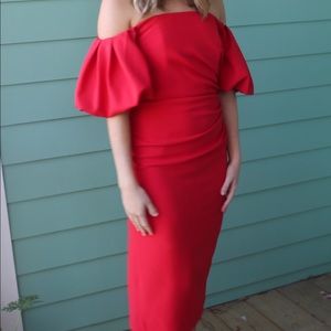 Shoshana off shoulder midi
